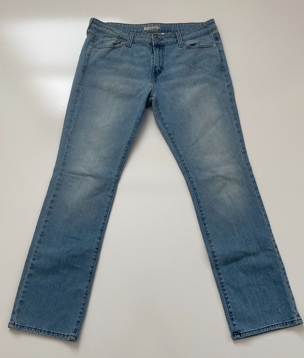 Levi's 545 Low Straight Women's Jeans Size 12M Light Wash Stretch Denim